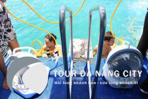 tour cù lao chàm đi bộ dưới biển