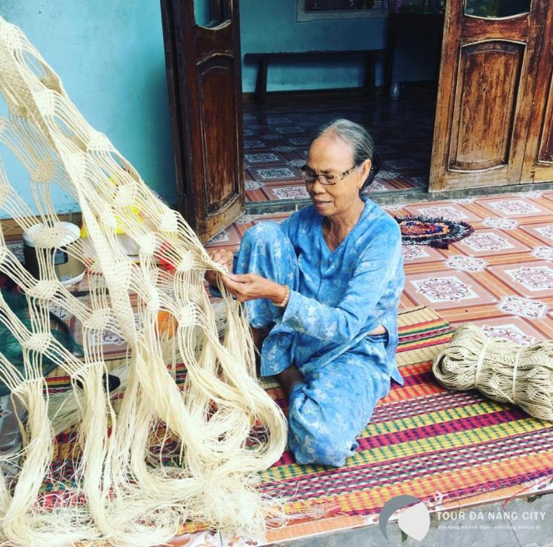 nghề đan võng ngô đồng Cù Lao Chàm