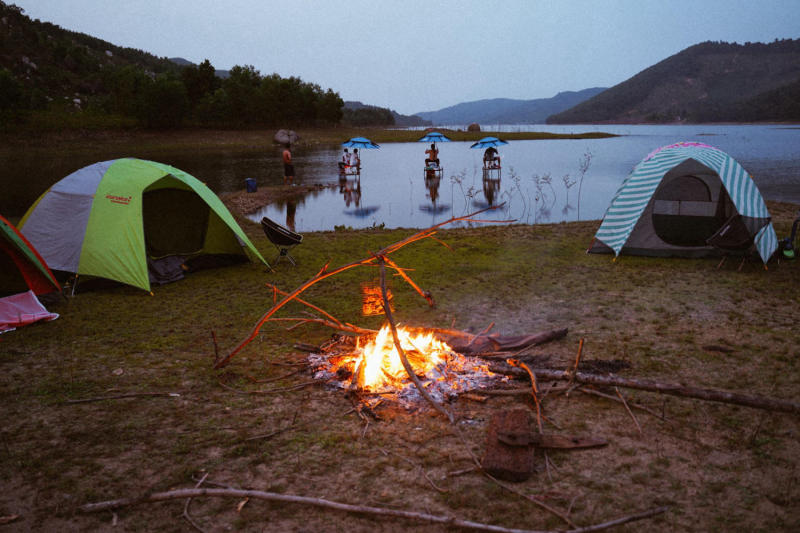 Camping, picnic tại Hồ Đồng Xanh - Đồng Nghệ